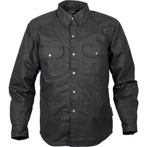 Scorpion Covert Premium Wax Coated Black Riding Shirt with Dupont Kevlar